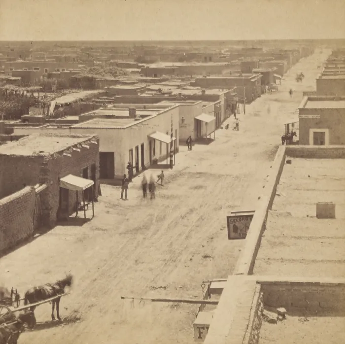 Framed Print : Tucson, Arizona, photographed from the Palace Hotel in 1880 by Carleton Watkins Framed Print : Tucson, Arizona, photographed from the Palace Hotel in 1880 by Carleton Watkins