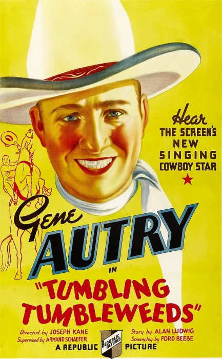 Framed Print : TUMBLING TUMBLEWEEDS, Gene Autry, 1935