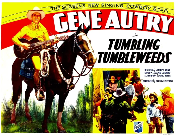 Framed Print : TUMBLING TUMBLEWEEDS, left: Gene Autry, 1935 Framed Print : TUMBLING TUMBLEWEEDS, left: Gene Autry, 1935