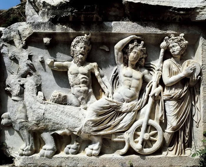 Framed Print : TURKEY. Bergama. Pergamon. Relief with mythological scene (3rd-2nd c. BC). Greek art. Relief on marble. AISA / Everett Collection**US SALES ONLY**