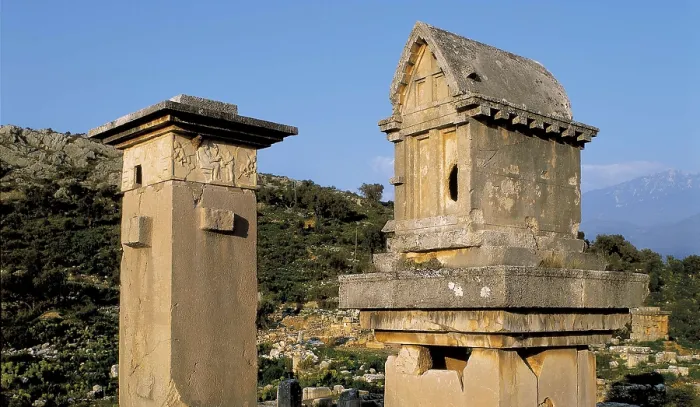Framed Print : TURKEY. MEDITERRANEAN COAST. ANTALYA. Xanthus. Harpy Tomb (480 BC). AISA / Everett Collection**US SALES ONLY**