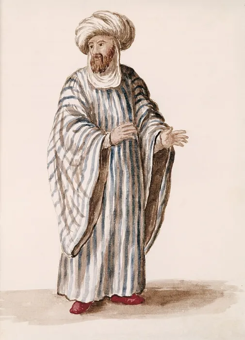 Framed Print : Turkish merchant. Watercolour. ITALY. Venice. Museo Correr. - BeBa / Iberfoto / Everett Collection (580000)**US SALES ONLY** Framed Print : Turkish merchant. Watercolour. ITALY. Venice. Museo Correr. - BeBa / Iberfoto / Everett Collection (580000)**US SALES ONLY**