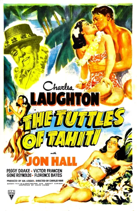 Framed Print : THE TUTTLES OF TAHITI, US poster, top from left: Charles Laughton, Peggy Drake, John Hall, 1942 Framed Print : THE TUTTLES OF TAHITI, US poster, top from left: Charles Laughton, Peggy Drake, John Hall, 1942