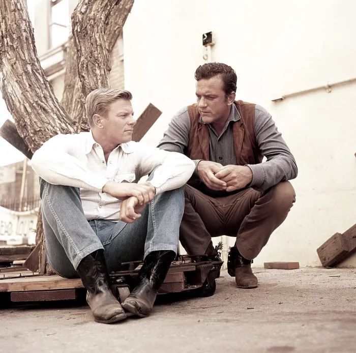 Framed Print : TV star brothers, from left, Peter Graves (FURY), James Arness (GUNSMOKE), ca. late 1950s Framed Print : TV star brothers, from left, Peter Graves (FURY), James Arness (GUNSMOKE), ca. late 1950s