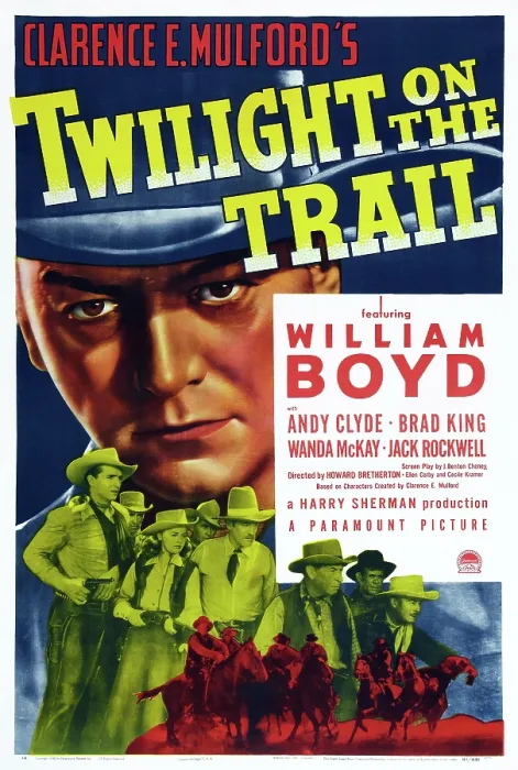 Framed Print : TWILIGHT ON THE TRAIL, US poster art, William Boyd, Brad King, Wanda McKay, Jack Rockwell, 1941 Framed Print : TWILIGHT ON THE TRAIL, US poster art, William Boyd, Brad King, Wanda McKay, Jack Rockwell, 1941