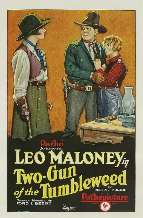 Framed Print : TWO-GUN OF THE TUMBLEWEED, left to right: Josephine Hill, Leo D. Maloney, Peggy Montgomery, 1927