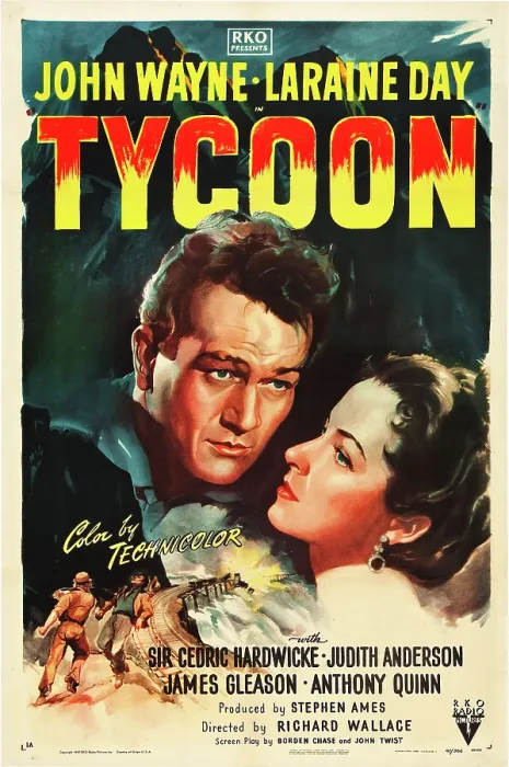 Framed Print : TYCOON, from left: John Wayne, Laraine Day, 1947
