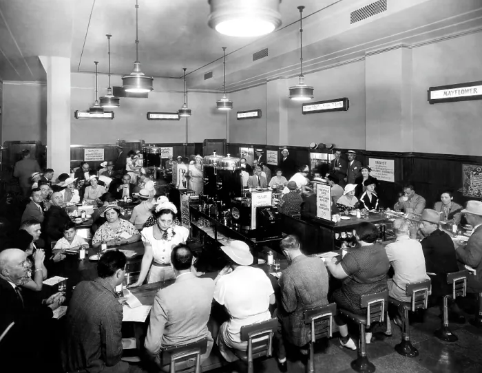 Framed Print : A typical American restaurant, c. 1935.. Courtesy: CSU Archives / Everett Collection Framed Print : A typical American restaurant, c. 1935.. Courtesy: CSU Archives / Everett Collection