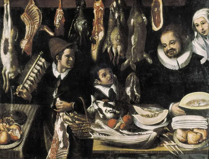 Framed Print : UBEDA, Juan Esteban de. Market scene. 1606. Baroque art. Oil on canvas. SPAIN. Granada. Museums of Fine Arts of Granada. AISA / Everett Collection**US SALES ONLY** Framed Print : UBEDA, Juan Esteban de. Market scene. 1606. Baroque art. Oil on canvas. SPAIN. Granada. Museums of Fine Arts of Granada. AISA / Everett Collection**US SALES ONLY**