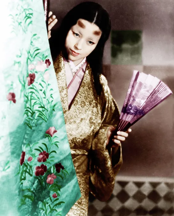 Framed Print : UGETSU, (aka UGETSU MONOGATARI, aka TALES OF THE PALE AND SILVERY MOON AFTER THE RAIN, aka TALES OF A PALE AND MYSTERIOUS MOON AFTER THE RAIN), Machiko Kyo, 1953