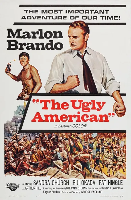 Framed Print : THE UGLY AMERICAN, US poster art, Eiji Okada, Marlon Brando, 1963 Framed Print : THE UGLY AMERICAN, US poster art, Eiji Okada, Marlon Brando, 1963
