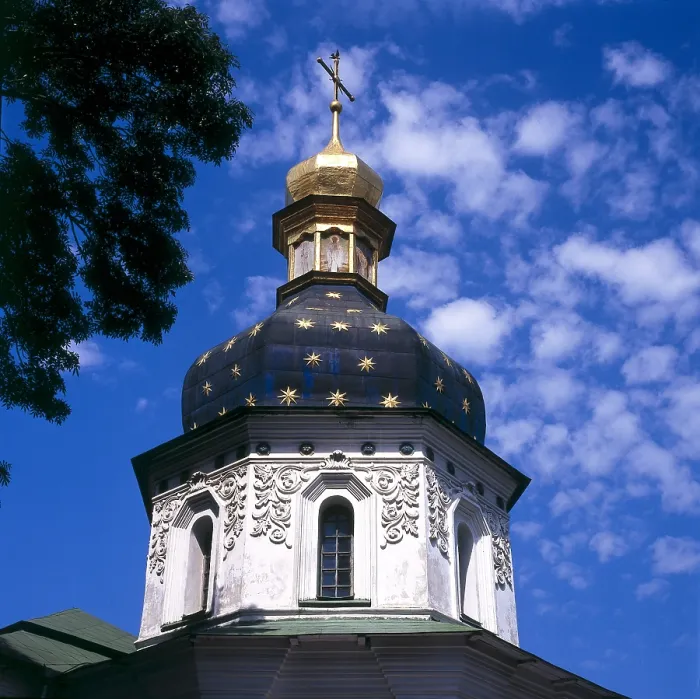 Framed Print : UKRAINE. Kiev. Kiev Monastery of the Caves (Pecherska Lavra). Bell tower of St. Nicholas Monastery, 17th century. Baroque art. Architecture