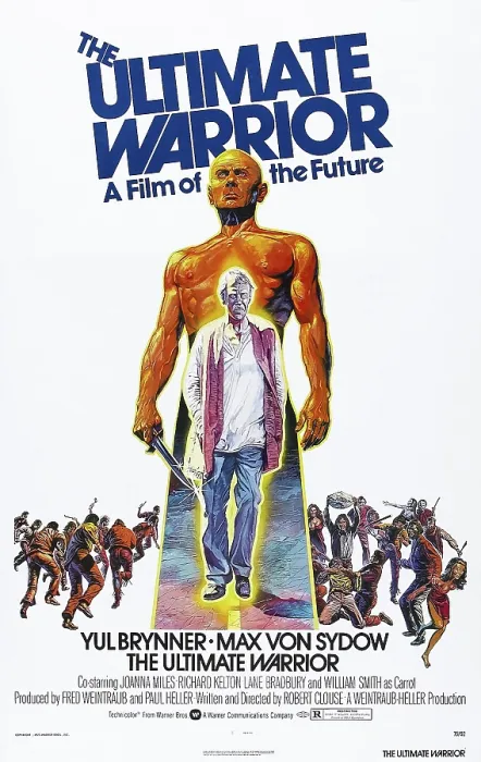 Framed Print : THE ULTIMATE WARRIOR, US poster, Yul Brynner, Max Von Sydow (inset), 1975 Framed Print : THE ULTIMATE WARRIOR, US poster, Yul Brynner, Max Von Sydow (inset), 1975