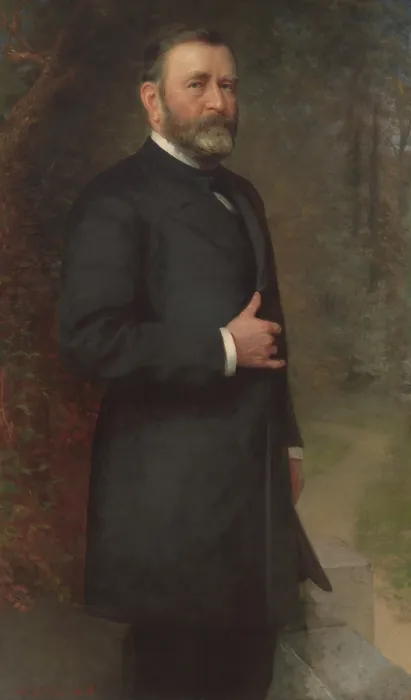 Framed Print : Ulysses Grant, 18th President of the United States, held office from 1869-1877. Thomas Le Clear painted this portrait after Grant left the presidency, c. 1880 Framed Print : Ulysses Grant, 18th President of the United States, held office from 1869-1877. Thomas Le Clear painted this portrait after Grant left the presidency, c. 1880
