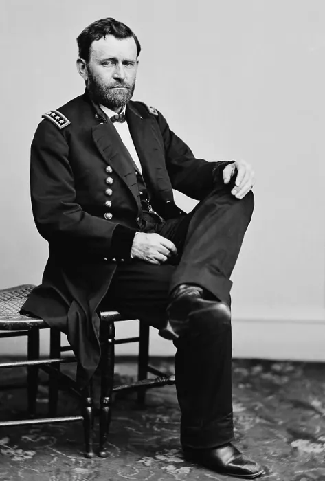 Framed Print : Ulysses Grant, when he was the 6th Commanding General of the United States Army from March 9, 1864 to March 4, 1869