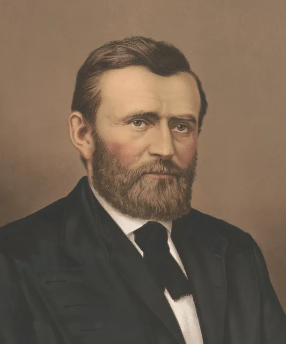 Framed Print : Ulysses S. Grant, in 1868. When he assumed the Presidency on March 4, 1869, he resigned as Commanding General of the Army. (BSLOC_2018_10_76) Framed Print : Ulysses S. Grant, in 1868. When he assumed the Presidency on March 4, 1869, he resigned as Commanding General of the Army. (BSLOC_2018_10_76)