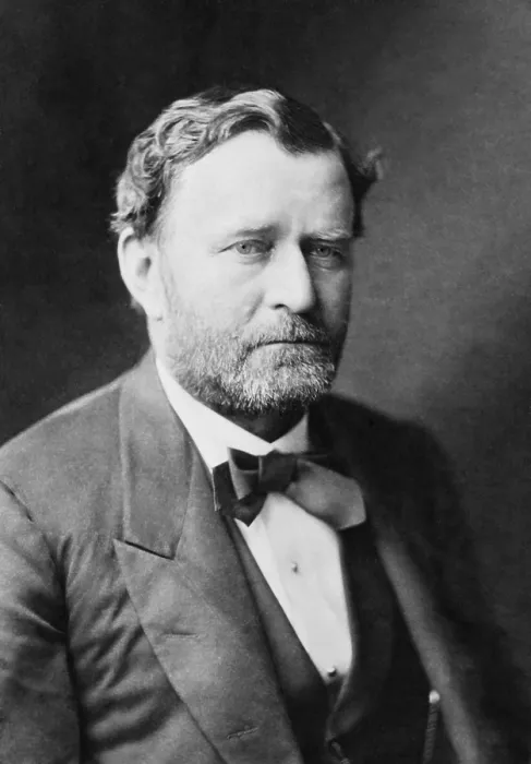 Framed Print : Ulysses S. Grant, in a photographic portrait taken between 1870-1880 (BSLOC_2018_10_73)