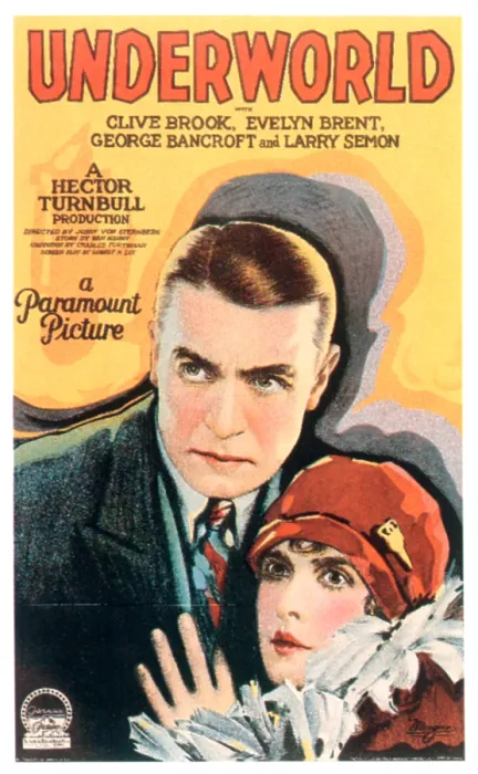 Framed Print : UNDERWORLD, Clive Brook, Evelyn Brent, 1927
