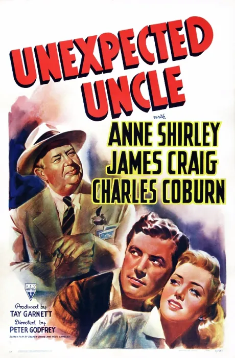 Framed Print : UNEXPECTED UNCLE, poster art, l-r: Charles Coburn, James Craig, Anne Shirley, 1941