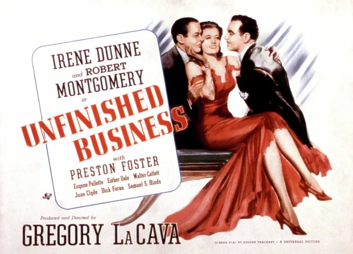 Framed Print : UNFINISHED BUSINESS, Robert Montgomery, Irene Dunne, Preston Foster, 1941