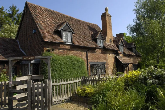 Framed Print : UNITED KINGDOM. ENGLAND. Stratford-Upon-Avon. Anne Hathaway's farmhouse (wife of Shakespeare)called Hewland Farm in Shottery