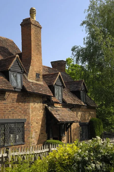 Framed Print : UNITED KINGDOM. ENGLAND. Stratford-Upon-Avon. Anne Hathaway's farmhouse (wife of Shakespeare)called Hewland Farm in Shottery