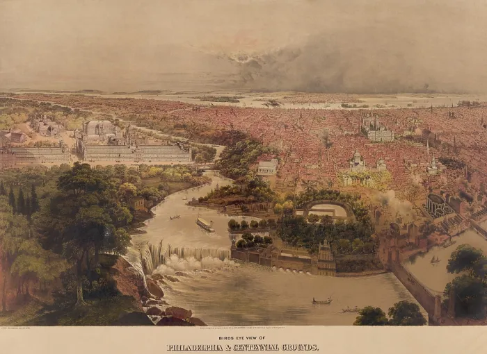 Framed Print : United States Centennial Exhibition 1876