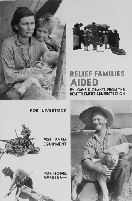 Framed Print : United States Resettlement Administration posters promotes its relief services to farmers using Dorothea Lange's classic MIGRANT MADONNA photo Framed Print : United States Resettlement Administration posters promotes its relief services to farmers using Dorothea Lange's classic MIGRANT MADONNA photo