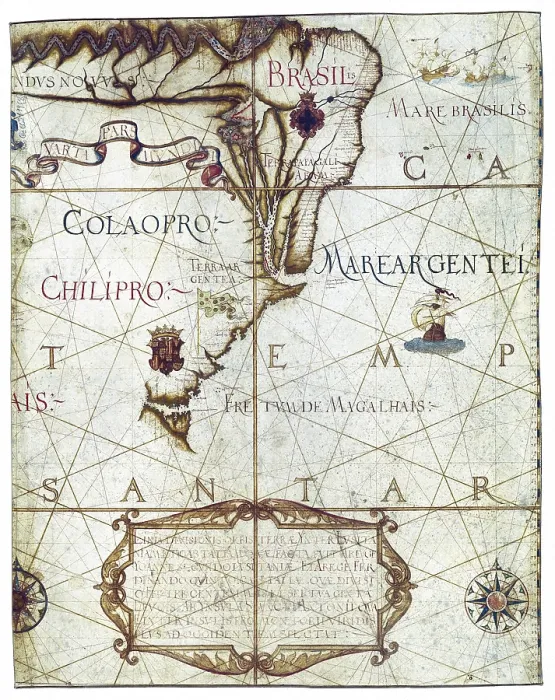 Framed Print : Universa ac Navigabilis Totius Terrarum Orbis Description