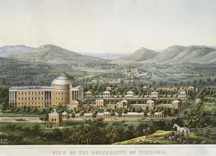 Framed Print : University of Virginia, Charlottesville, as it appeared in 1856 Framed Print : University of Virginia, Charlottesville, as it appeared in 1856