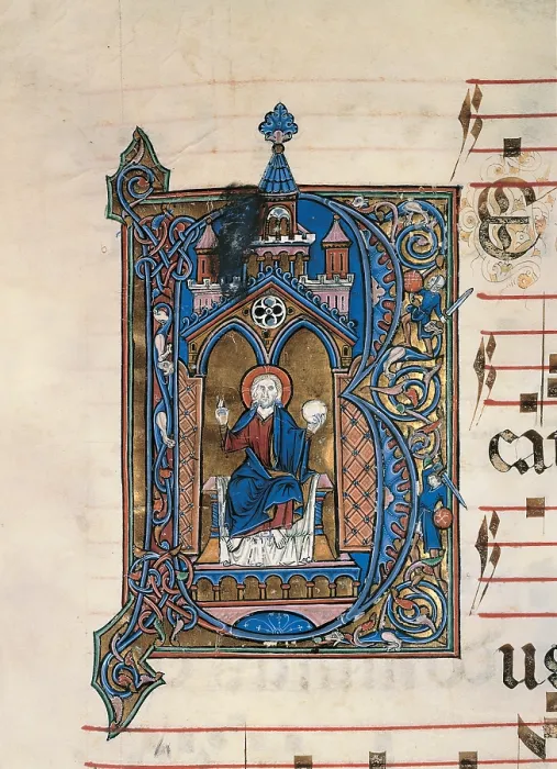Framed Print : Unknown, Antiphonary E: Christ in Glory, 13th Century, illuminated manuscript, Italy, Liguria, Genoa Framed Print : Unknown, Antiphonary E: Christ in Glory, 13th Century, illuminated manuscript, Italy, Liguria, Genoa