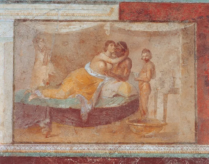 Framed Print : Unknown artist, Erotic Scene, 1st Century, mural, Italy, Lazio, Rome, Palazzo Massimo alle Terme (163994) Everett CollectionMondadori Portfolio**US SALES ONLY** Framed Print : Unknown artist, Erotic Scene, 1st Century, mural, Italy, Lazio, Rome, Palazzo Massimo alle Terme (163994) Everett CollectionMondadori Portfolio**US SALES ONLY**