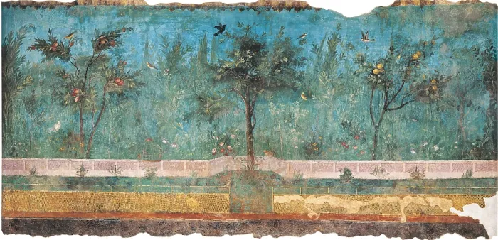 Framed Print : Unknown artist, Summer Triclinium: garden paintings, 20, 1st Century, mural, Italy, Lazio, Rome Framed Print : Unknown artist, Summer Triclinium: garden paintings, 20, 1st Century, mural, Italy, Lazio, Rome