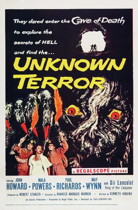 Framed Print : UNKNOWN TERROR, US poster art, bottom center: Mala Powers, 1957, TM and Copyright 20th Century Fox Film Corp. All rights reserved. / courtesy Everett Collection