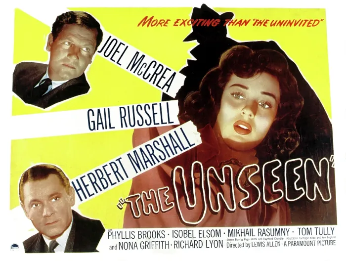 Framed Print : THE UNSEEN, Joel McCrea, Herbert Marshall, Gail Russell, 1945 Framed Print : THE UNSEEN, Joel McCrea, Herbert Marshall, Gail Russell, 1945