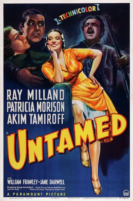 Framed Print : UNTAMED, US poster art, from left: Patricia Morison, Ray Milland, Akim Tamiroff, 1940 Framed Print : UNTAMED, US poster art, from left: Patricia Morison, Ray Milland, Akim Tamiroff, 1940