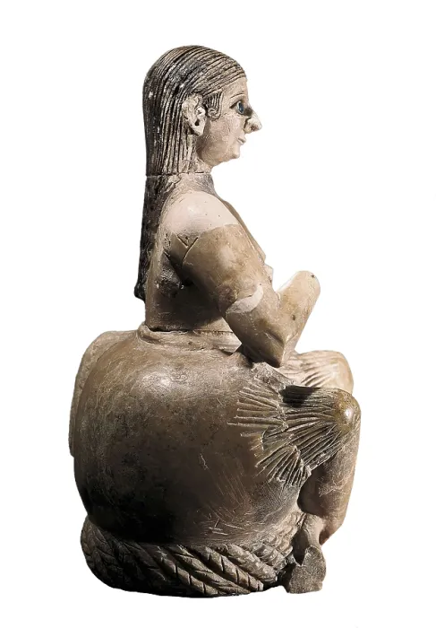 Framed Print : Ur-Nia, great singer of the king. 3rd mil. BC. Alabaster. Sumerian art. Sculpture. SYRIA. Damascus. Archaeological Museum. Proc: SYRIA. Mari