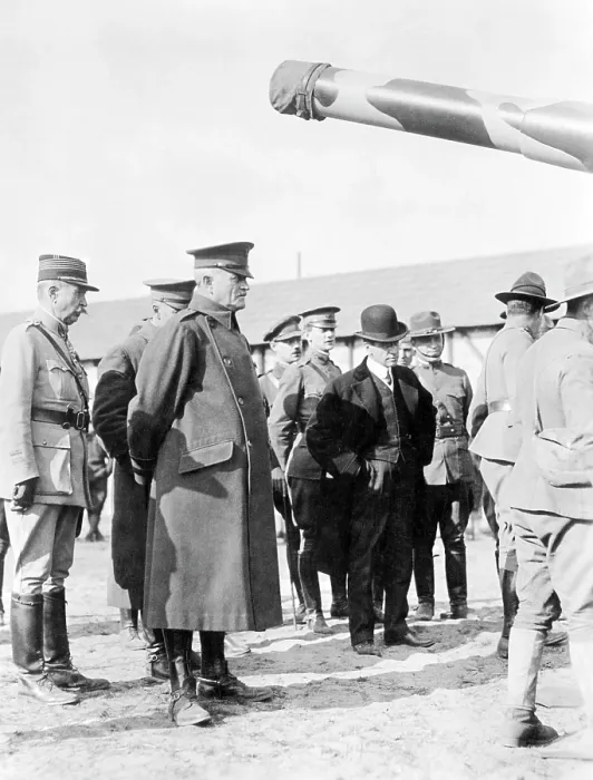 Framed Print : U.S. Army officer General John J. Pershing (arms behind back), c. 1918.. Courtesy: CSU Archives  /  Everett Collection