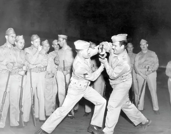 Framed Print : U.S. Army training, 1940's.. Courtesy: CSU Archives / Everett Collection Framed Print : U.S. Army training, 1940's.. Courtesy: CSU Archives / Everett Collection