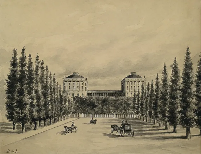 Framed Print : U.S. Capitol before it was burned by the British in August 1814 Framed Print : U.S. Capitol before it was burned by the British in August 1814