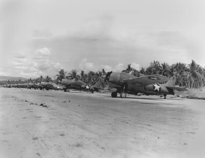 Framed Print : U.S. Grumman F4F Wildcat planes on the fighter strip at Henderson Field, Guadalcanal. Jan. 1943 in the Solomon Islands during World War 2. (BSLOC_2013_14_28) Framed Print : U.S. Grumman F4F Wildcat planes on the fighter strip at Henderson Field, Guadalcanal. Jan. 1943 in the Solomon Islands during World War 2. (BSLOC_2013_14_28)