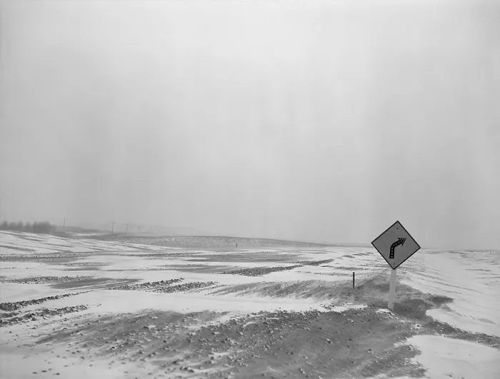 Framed Print : U.S. Highway 12 obscured by snow drifts near Hettinger North Dakota. February 1942. LC-USF34-064597-D Framed Print : U.S. Highway 12 obscured by snow drifts near Hettinger North Dakota. February 1942. LC-USF34-064597-D