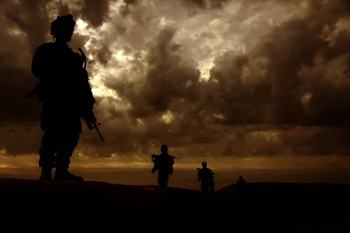 Framed Print : U.S. Marines with conduct a census patrol in Sangin Afghanistan a Taliban stronghold to suppress enemy activity and gain the trust of the people