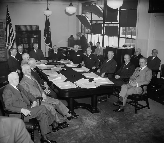 Framed Print : U.S. Military leaders meet with Secretary of War Woodring, Dec. 1, 1939. With the exception of Major Gen. George C Framed Print : U.S. Military leaders meet with Secretary of War Woodring, Dec. 1, 1939. With the exception of Major Gen. George C