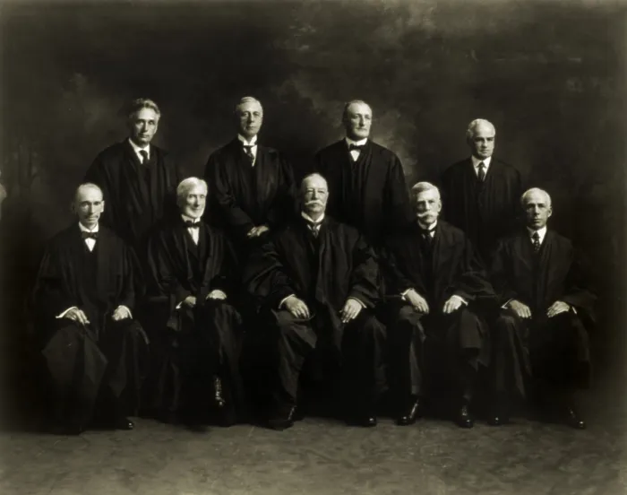 Framed Print : The U.S. Supreme Court in 1921: Left to right: Justices William R. Day, Louis D. Brandeis, Joseph McKenna, Mahlon Pitney, William H Framed Print : The U.S. Supreme Court in 1921: Left to right: Justices William R. Day, Louis D. Brandeis, Joseph McKenna, Mahlon Pitney, William H