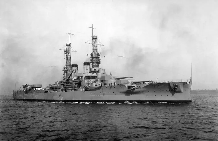 Framed Print : USS Arkansas, ca. 1918. One of two Wyoming-class battleships, commissioned in 1912, she was among the oldest ships of World War II