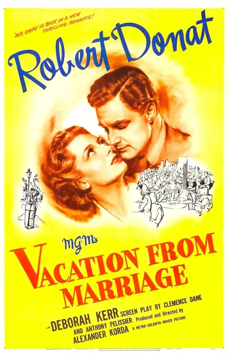Framed Print : VACATION FROM MARRIAGE, (aka PERFECT STRANGERS), US poster, Deborah Kerr, Robert Donat, 1945