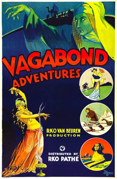 Framed Print : VAGABOND ADVENTURES, poster art, 1932 Framed Print : VAGABOND ADVENTURES, poster art, 1932