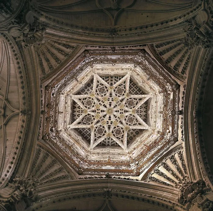 Framed Print : VALLEJO, Juan de (16th century). Cathedral of Santa Maria de Burgos. Cimborio. 1539 - 1568. SPAIN. Burgos. Cathedral of St. Mary. Renaissance art. Plateresque. ; Gothic art
