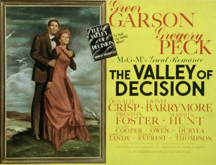 Framed Print : THE VALLEY OF DECISION, Gregory Peck, Greer Garson, 1945 Framed Print : THE VALLEY OF DECISION, Gregory Peck, Greer Garson, 1945